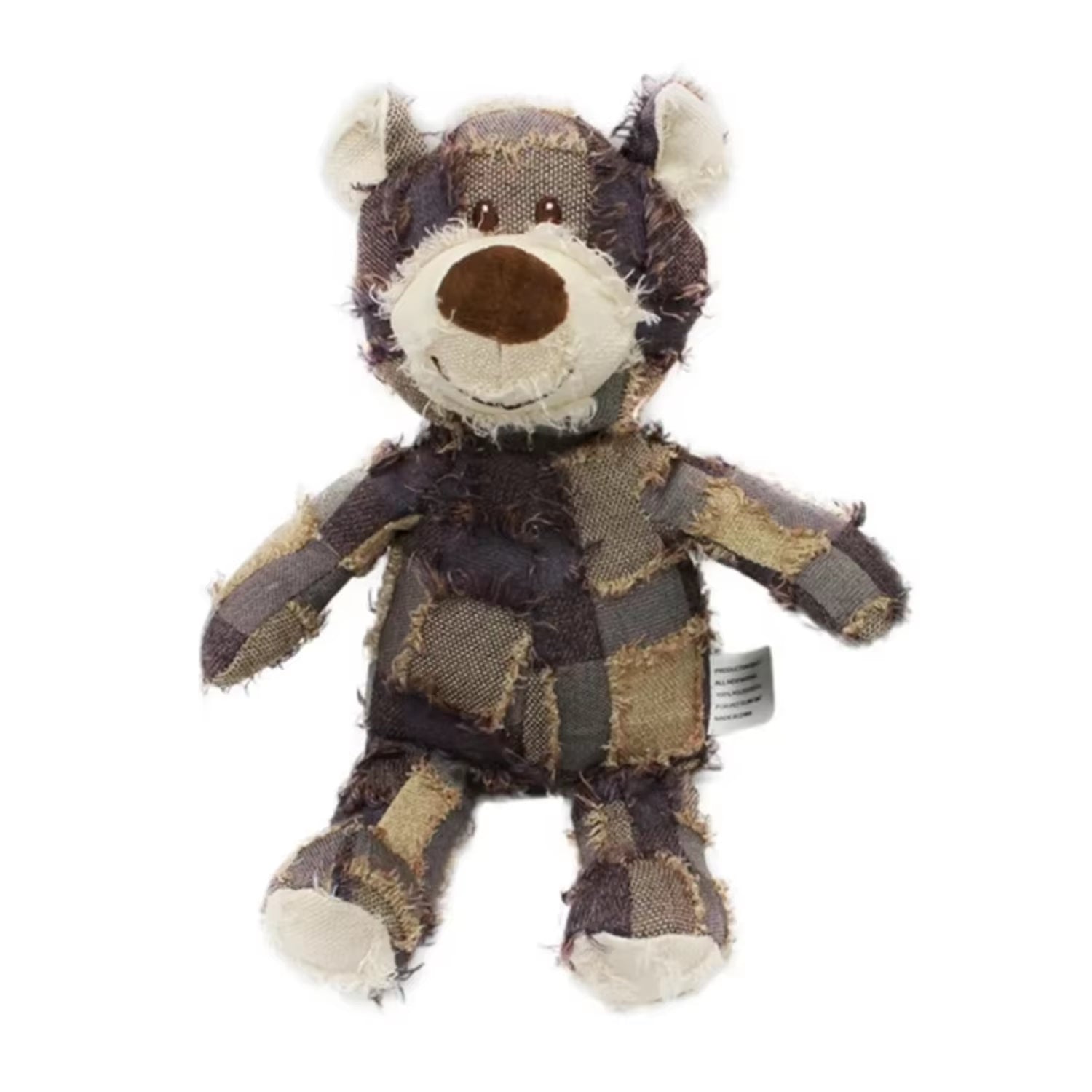 Patchwork Bear Dog Toy