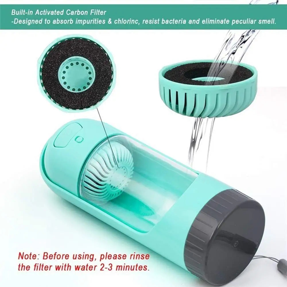Water Bottle with Activated Carbon Filter