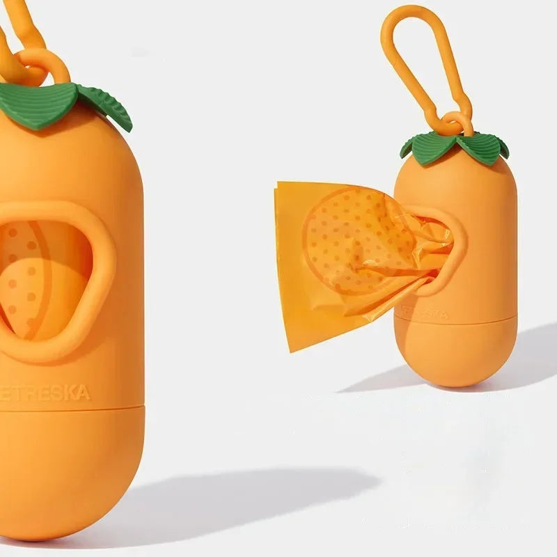 Orange Scent Poo Bags