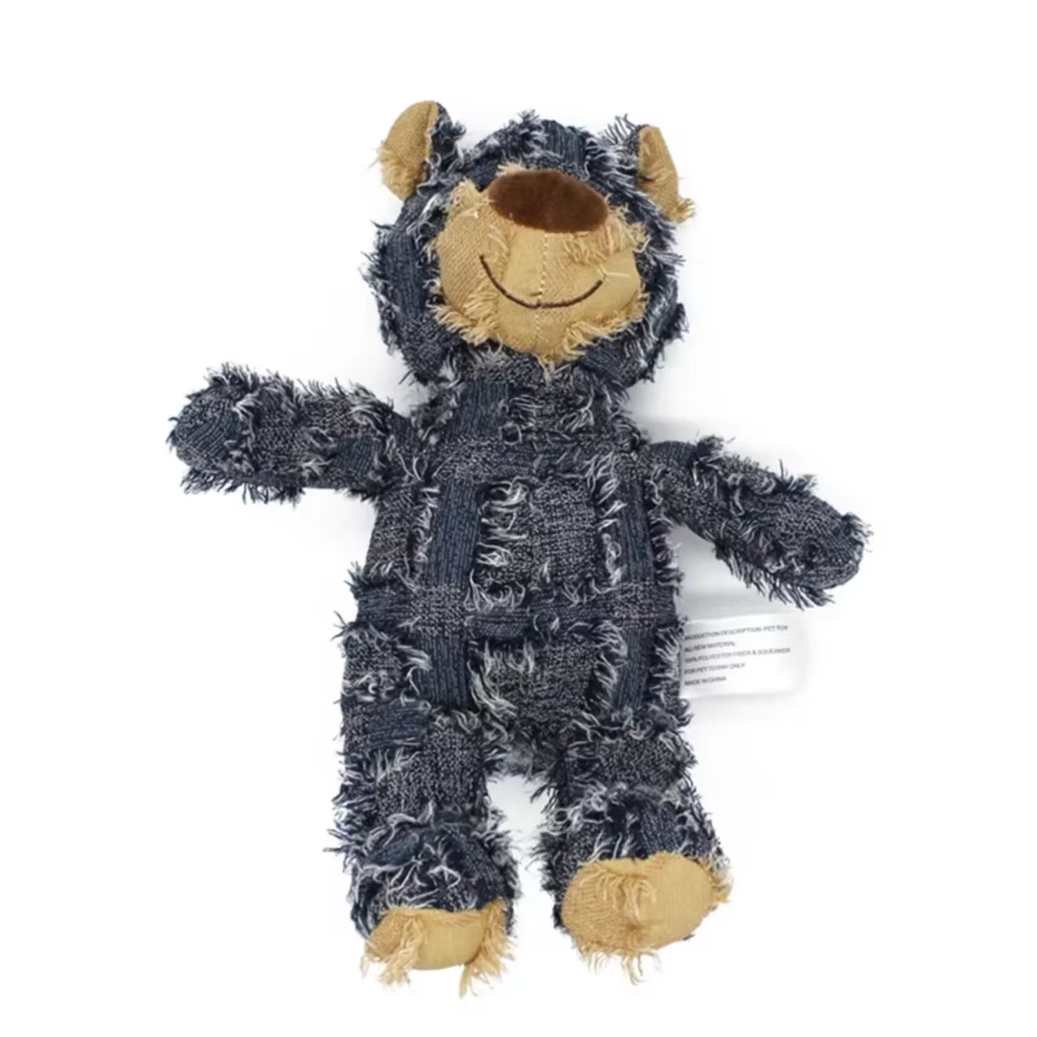 Patchwork Bear Dog Toy