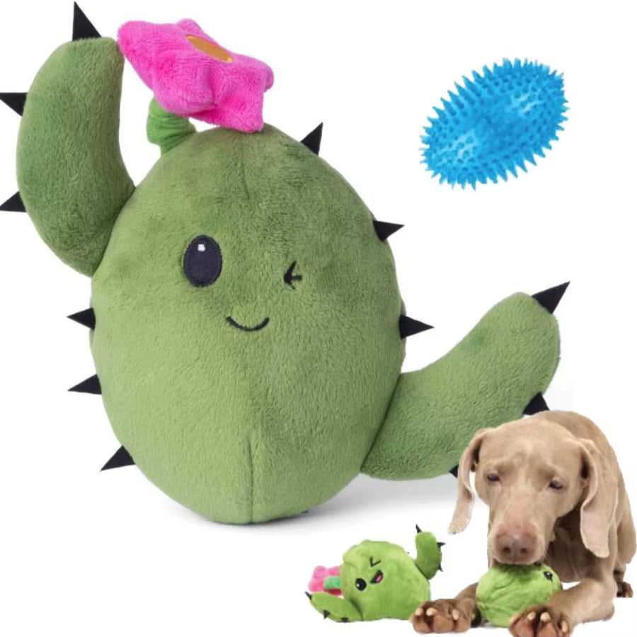 2 in 1 Interactive Plush Dog Toy