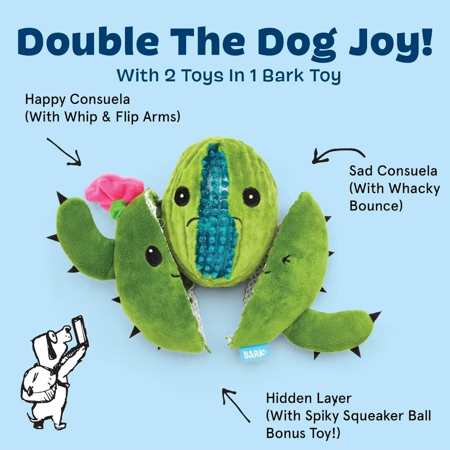 2 in 1 Interactive Plush Dog Toy